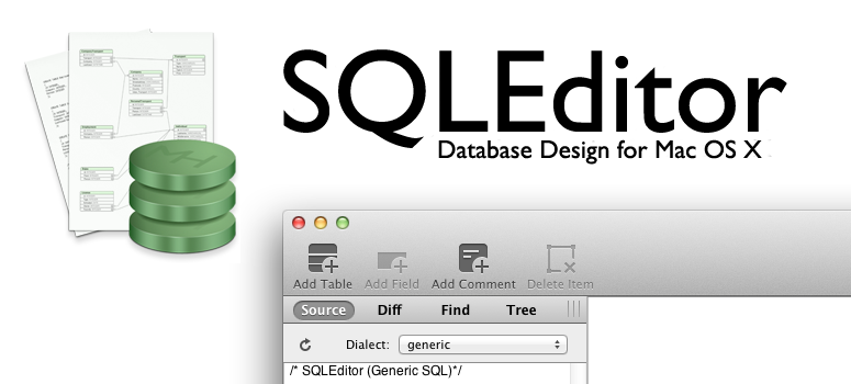 SQLEditor - Database design for Mac OS X